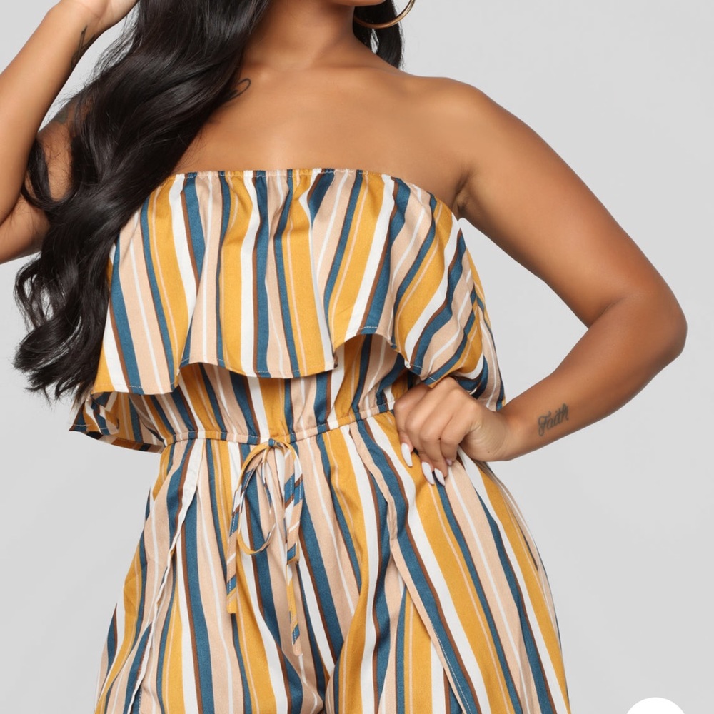 Monique Striped Jumpsuit